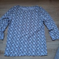 süßes Shirt Bluse weiß braun geblümt Gr. 40 M Adagio Bio Baumwoll Niedersachsen - Laatzen Vorschau
