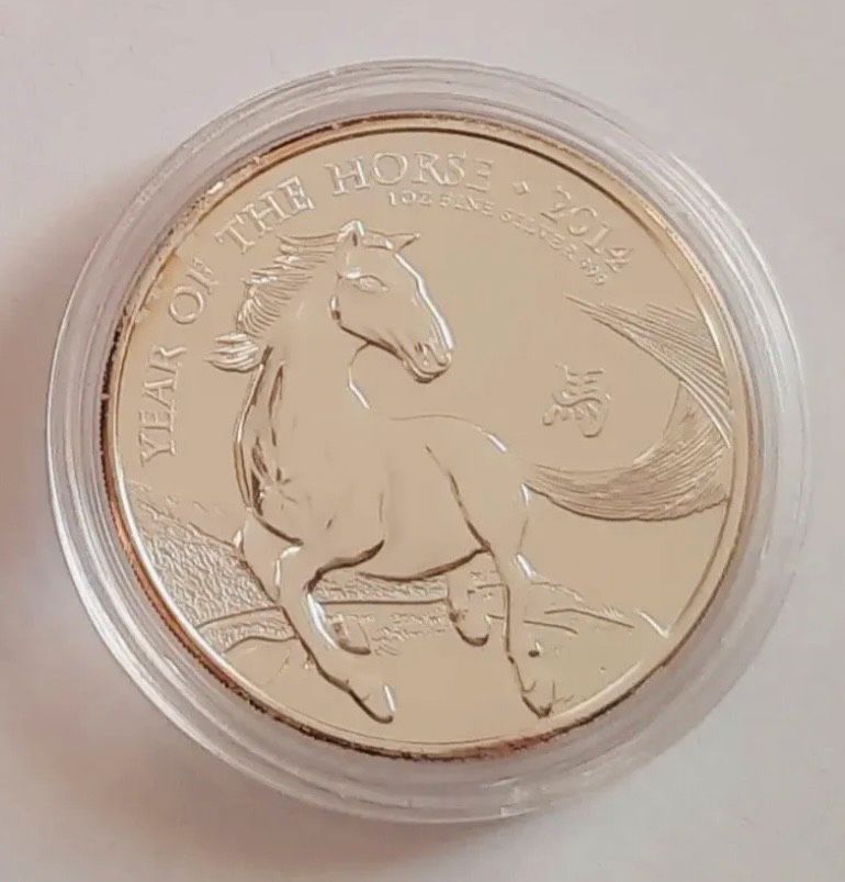 2 Pounds Münze GROSSBRITANNIEN 2014 - Year of the Horse in Dresden