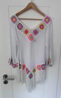 NEU! Traum Ibiza Tunika, Beach Cover, Weiß, Häkel, Fransen,Hippie München - Allach-Untermenzing Vorschau