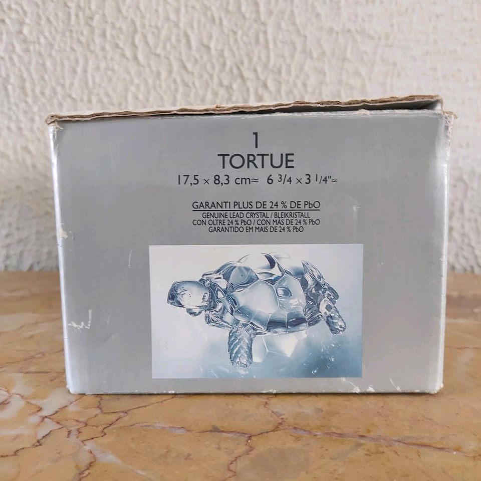 Vintage Cristal d' Arques Bleikristall 24% Schildkröte Figur, in Nauheim