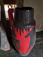 Scheurich Fat Lava XL Bodenvase mit Pferden rot/schwarz Nordrhein-Westfalen - Hamm Vorschau