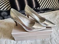 Tamaris Pumps High heels Absatzschuhe Silber glanz Gr. 40 Dresden - Cotta Vorschau