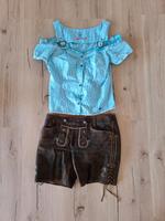 Lederhosen mit Bluse Bayern - Thyrnau Vorschau