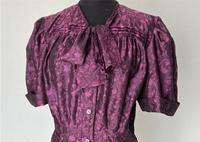 DDR Unikat Bluse 80er 36/38 vintage lila violett geschneidert Brandenburg - Treuenbrietzen Vorschau