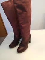 Stiefel Bullboxer Bordeaux / Weinrot  Gr.39 Leder Bayern - Friedberg Vorschau