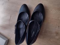 schwarze Spangenschuhe mit Absatz, 39 . Bad Godesberg - Mehlem Vorschau