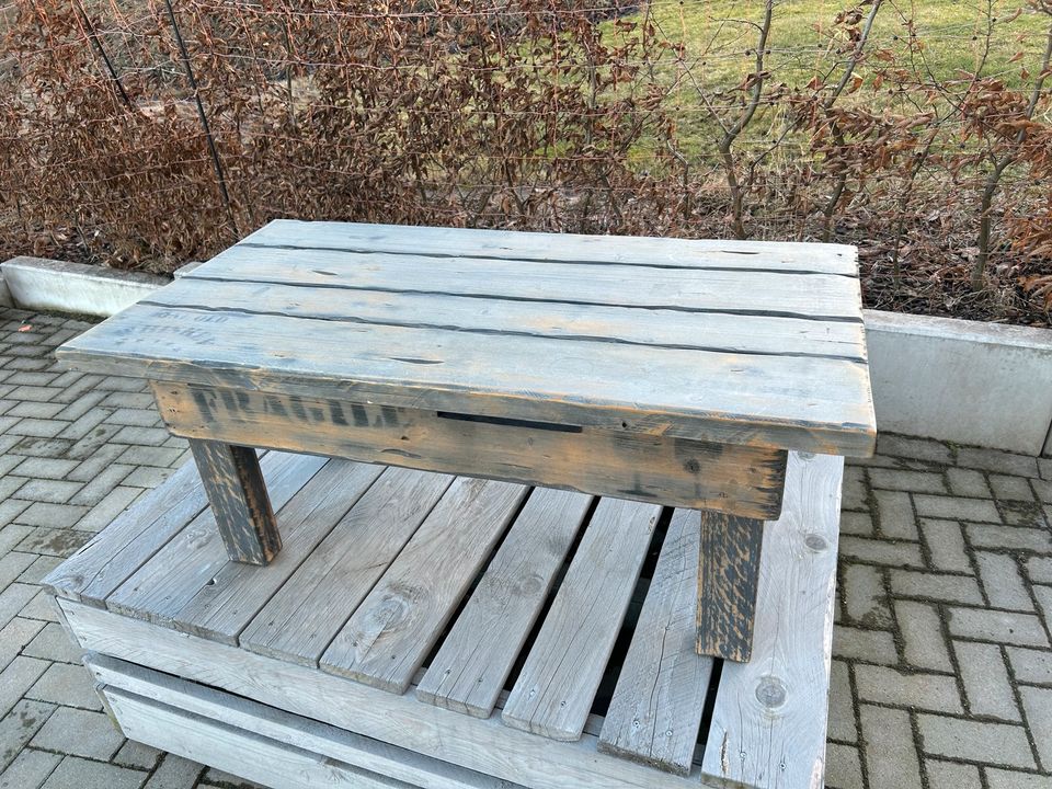 Couchtisch Tisch Gerüstbohlen massiv Holz Bohle Couch Loft in Mohlsdorf