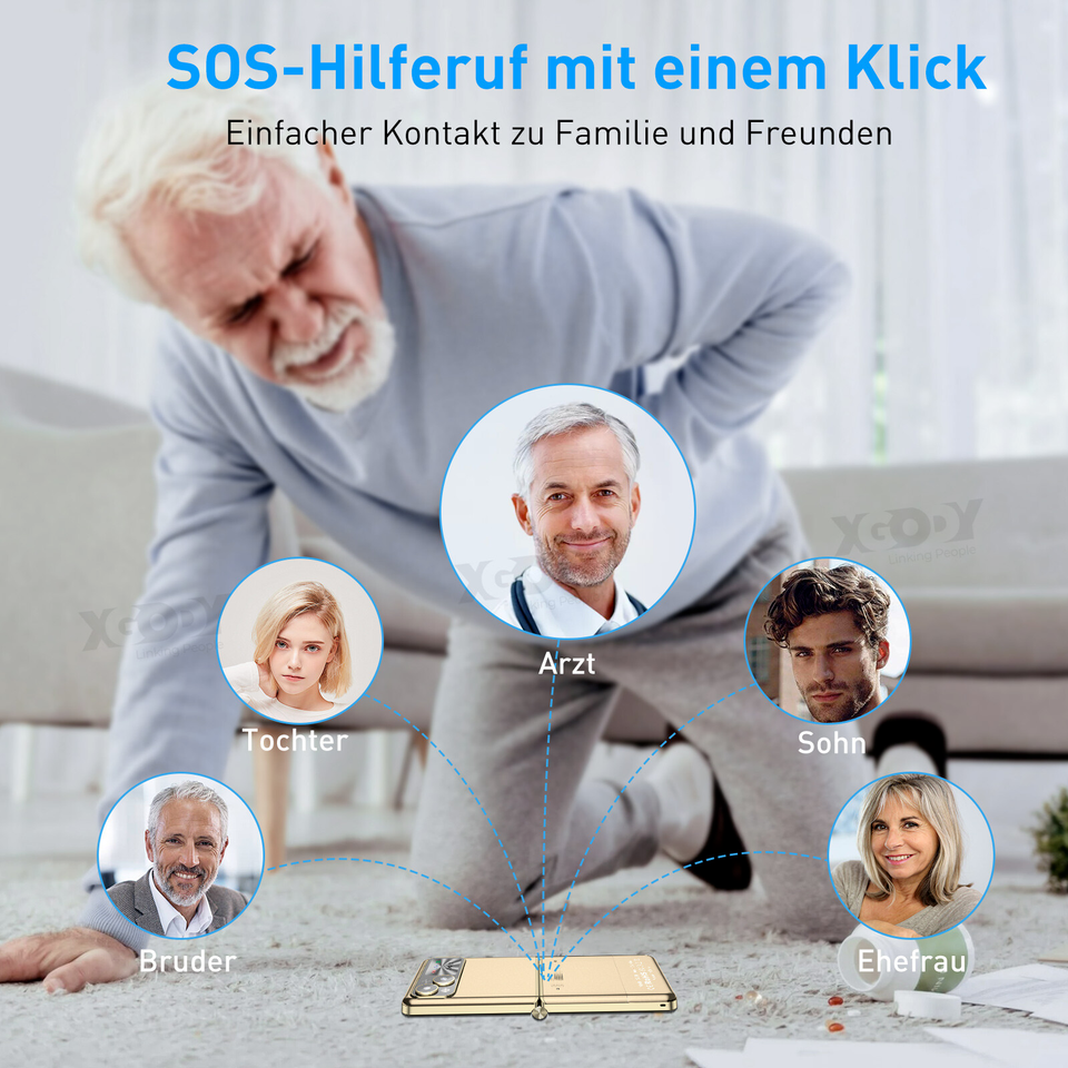 Klapp Handy 2,4" Smartphone Ohne Vertrag Dual SIM Seniorehandy in Ehringshausen