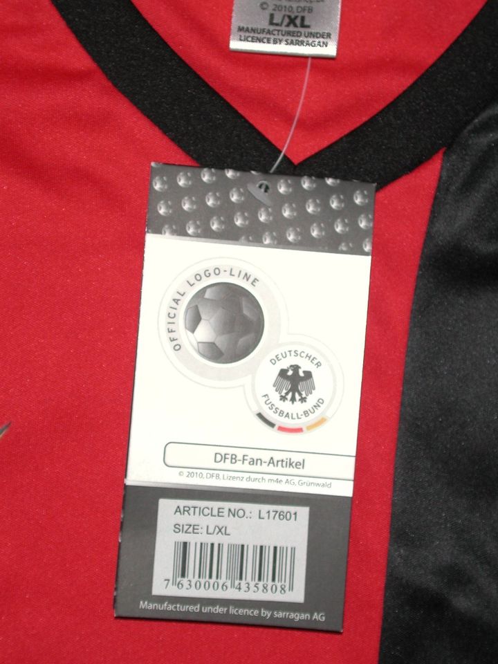 DFB Trikot L/XL Fußball-Shirt Deutschland 2010 WM Bitburger NEU in Tecklenburg