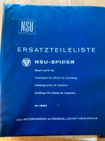 NSU Ersatzteileliste NSU-SPIDER 1964 Nordrhein-Westfalen - Winterberg Vorschau