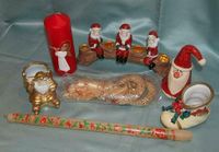 Neu Weihnachts Deko Weihnachtsmann Weihnachtsfigur Set Keramik Brandenburg - Cottbus Vorschau