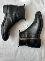 Schwarze Chelsea Boots Stiefelette Stiefel Leder Zara 41 Stuttgart - Stuttgart-West Vorschau
