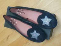 Tommy Hilfiger Leder Ballerina Halbschuhe blau Glitzer Gr 39 neu Bayern - Olching Vorschau