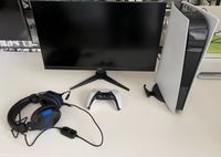 PlayStation 5 mit 1 Controller und 1 Ps Headsets und Monitor Wuppertal - Oberbarmen Vorschau