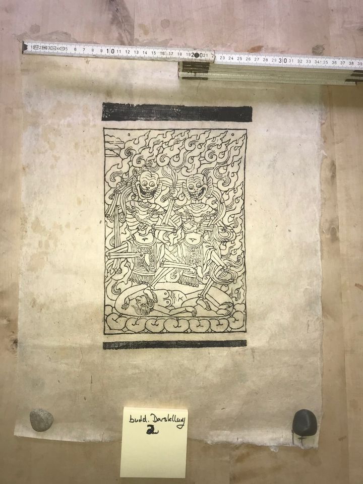 Buddhistische Kunstdrucke original aus Nepal Kloster in Freiburg im Breisgau