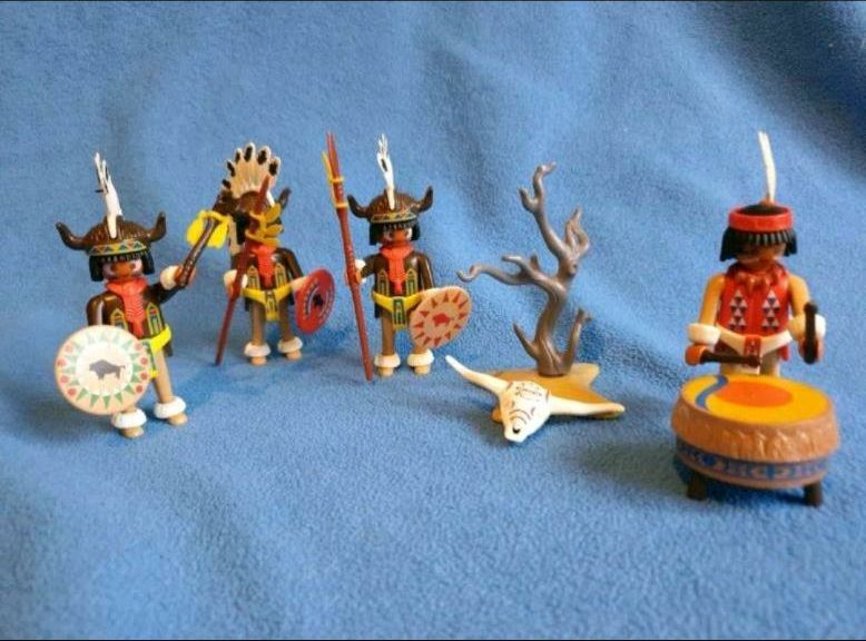 Playmobil, Western-Set, Indianergruppe, 4 Indianerfigur mit Zubeh in Kiel