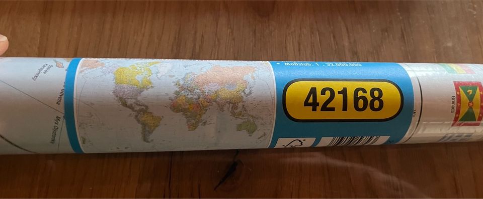 Weltkarte, Wandkarte Die Welt, XXL-Format 132x105 cm, NEU , OVP in Elkenroth