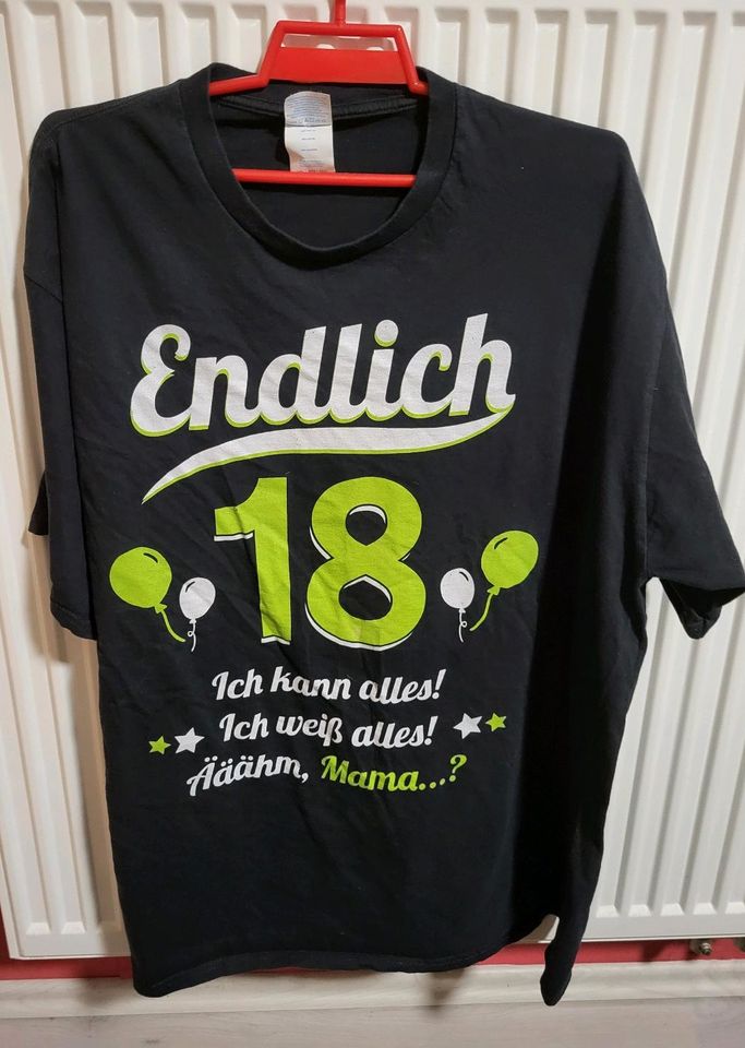 T- shirt Gr XL   Endlich 18 in Ehringshausen