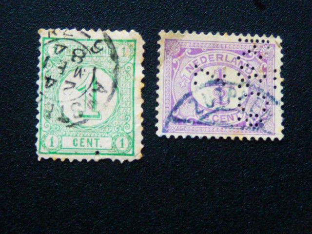 16 Briefmarken, Niederlande, alt, 1884 - 1971 in Pfungstadt