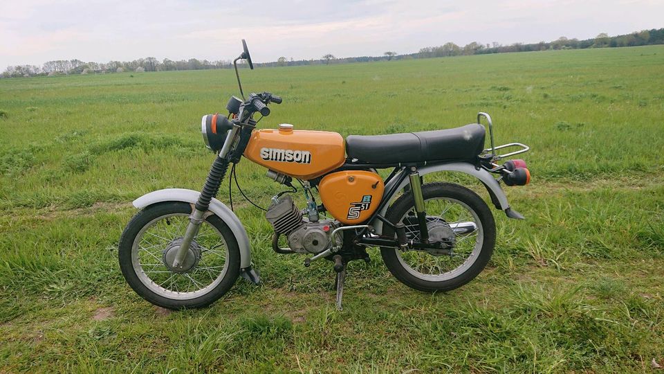 Unverbastelte Simson s51 mit KBA Papieren, Baujahr 1987 in Großdubrau