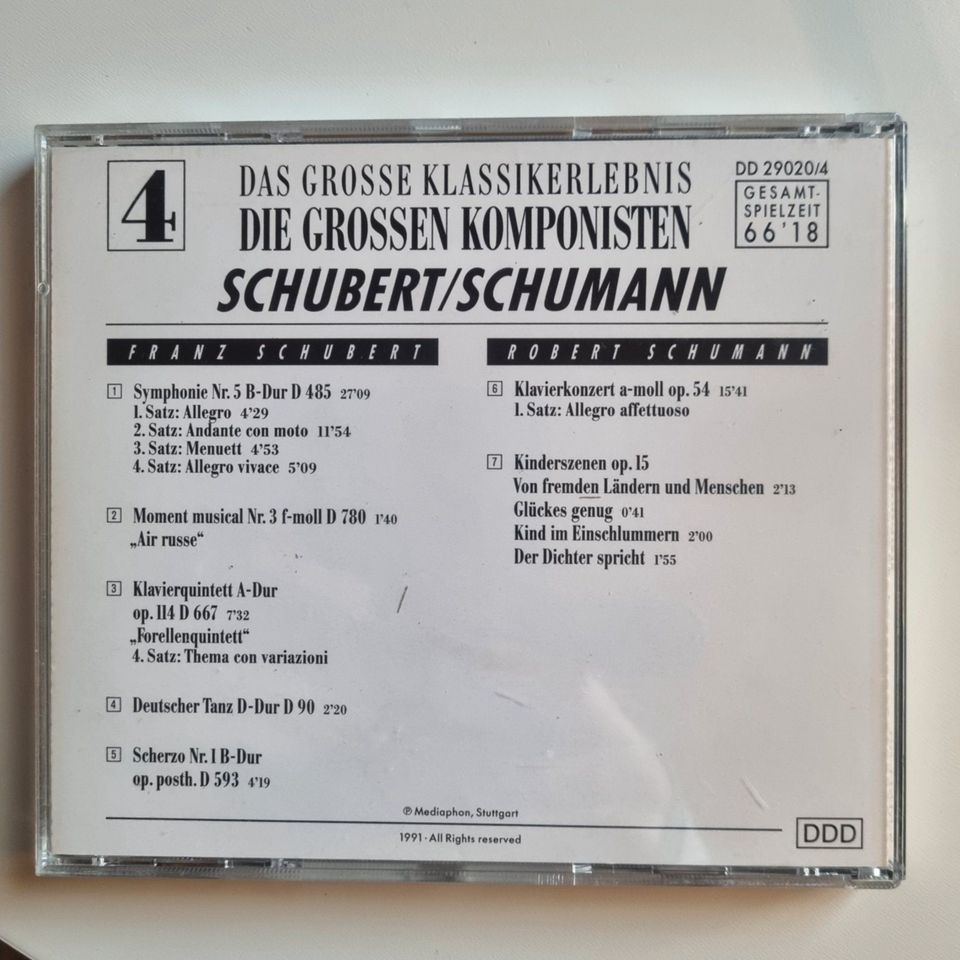 CD "Das große Klassikerlebnis, Die großen Komponisten" Nr. 4 in Rodenbach