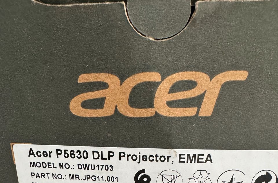 Acer P5630 DLP Projector, EMEA MODEL NO.DWU 1703 NEU&OVP in Gelsenkirchen