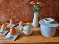Frühstücksset, Butterdose, Eierbecher etc, handgearb.Keramik Niedersachsen - Buchholz in der Nordheide Vorschau