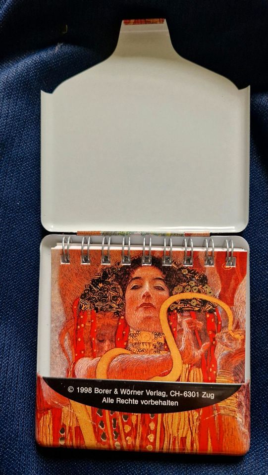 Klimt Mini-Adressbuch in Metallbox in Frankfurt am Main