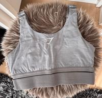 Sport Bh Gymshark grau Oberteil top bauchfrei crop Hessen - Volkmarsen Vorschau
