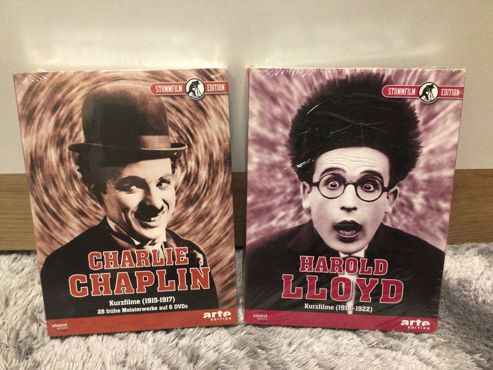 Charlie Chaplin & Harold Lloyd /Die Kurzfilme (DVD) Nagelneu in Berlin