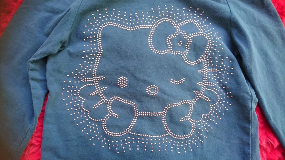 Langarmshirt weiß grau blau Hello Kitty Mädchen Gr. 110/116 in Rühen