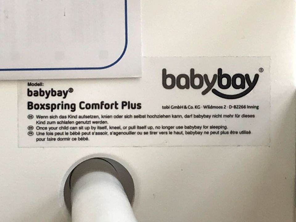 Babybay Boxspring Beistellbett weiß Matratze und Spannbetttuch in Bochum