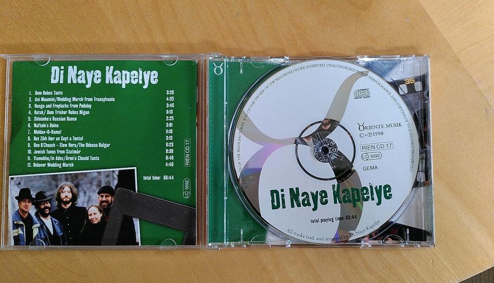 CD Di naye kapelye SEHR GUT Klezmer in Limburg