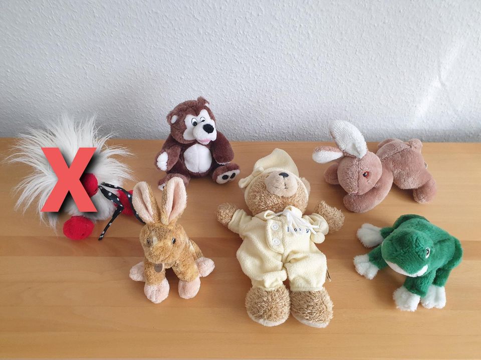 Stofftier, Kuscheltier, Plüschtier - Bär, Teddybär, Frosch in Stuttgart