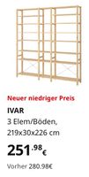 Ikea Regal Ivar Holz abgebaut 200x30x226 Hannover - Kirchrode-Bemerode-Wülferode Vorschau