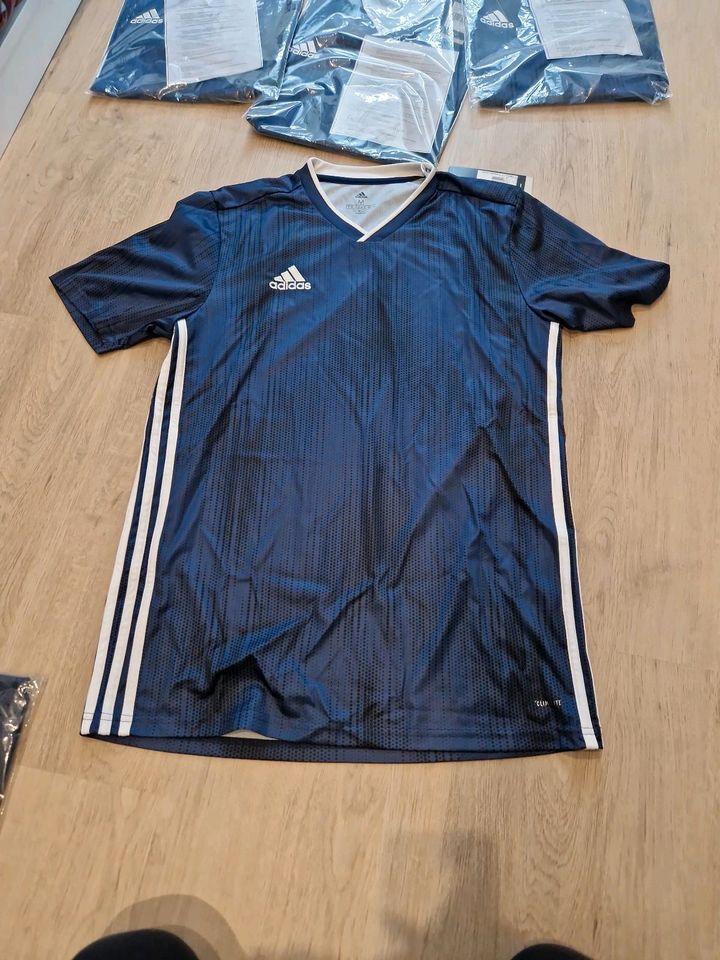 Adidas Climalite Gr L dunkelblau Fussball Trikot neu ovp Soccer in Bopfingen