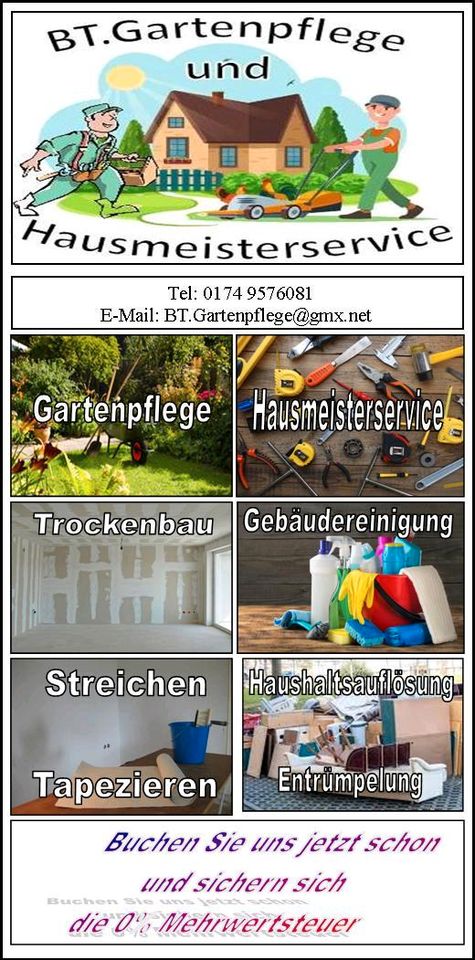 Gärtner für private haushalte und Gewerbe in Recklinghausen