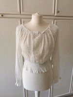 H&M cropped Bluse Tunika weiß Divided 38 M romantisch Oberteil Fe Kiel - Russee-Hammer Vorschau