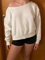 Weißer off shoulder hoddie Gr. S Bayern - Pleinfeld Vorschau