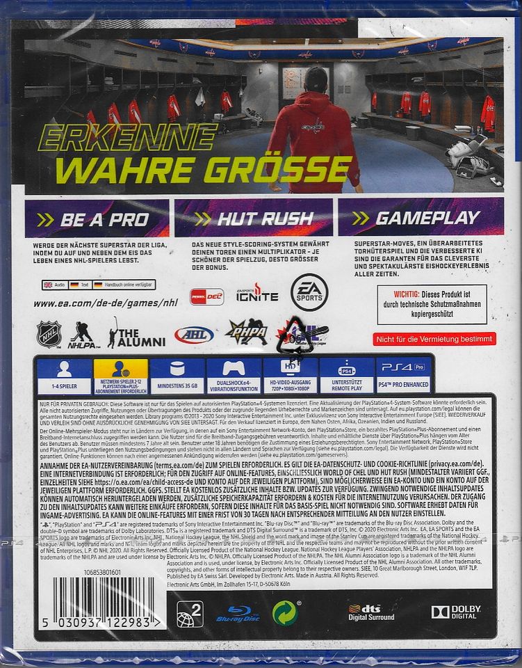 NHL 21 - PS4 / PlayStation 4 - Neu & OVP - Deutsche Version in Berlin