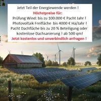 Wir Pachten Dachflächen u. Freiflächen ! Acker für PV Solar Wind Hessen - Kassel Vorschau