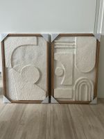2 strukturierte Bilder mit Holz Rahmen 40x60 Bielefeld - Brackwede Vorschau