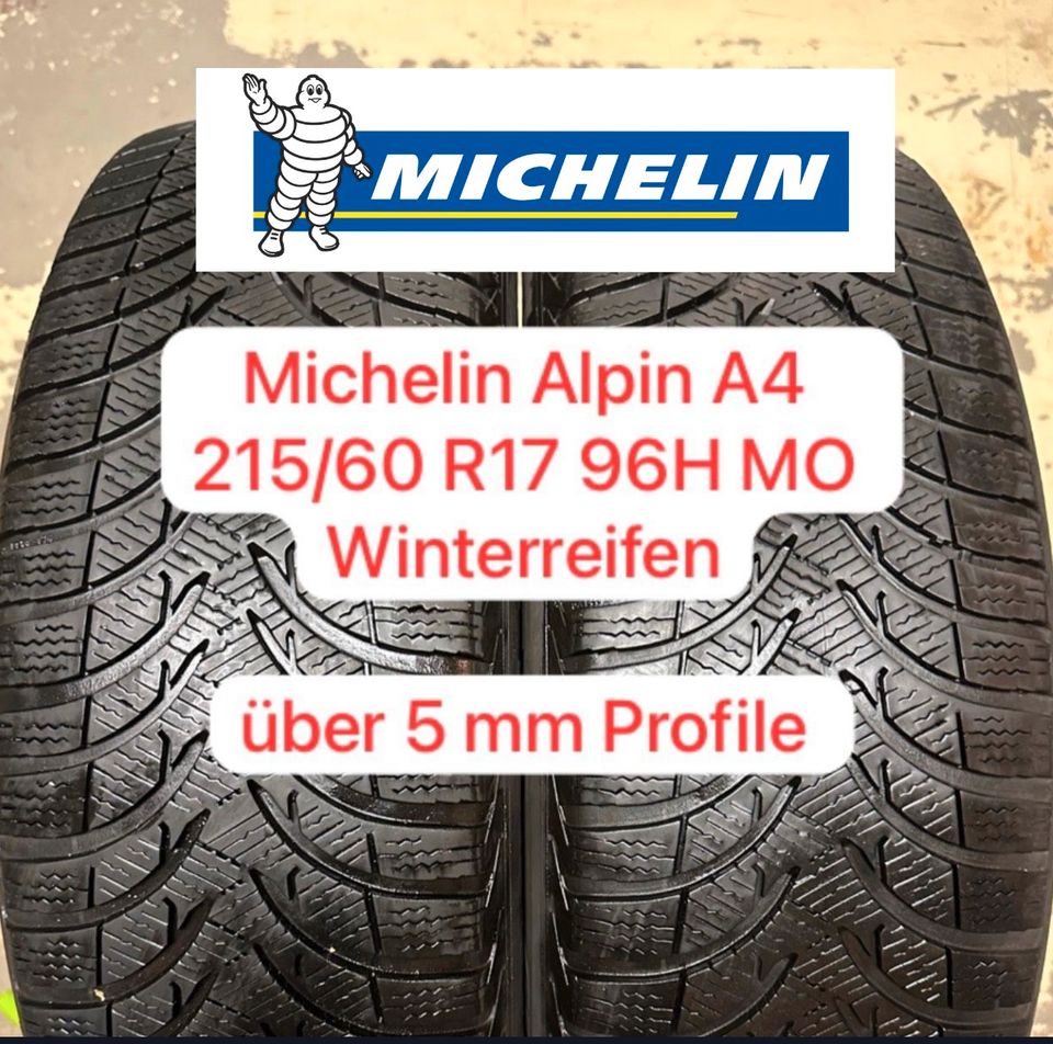 ✅ Michelin Alpin A4 215 60 R17 96H MO Winterreifen Winter Reifen in Frankenthal (Pfalz)