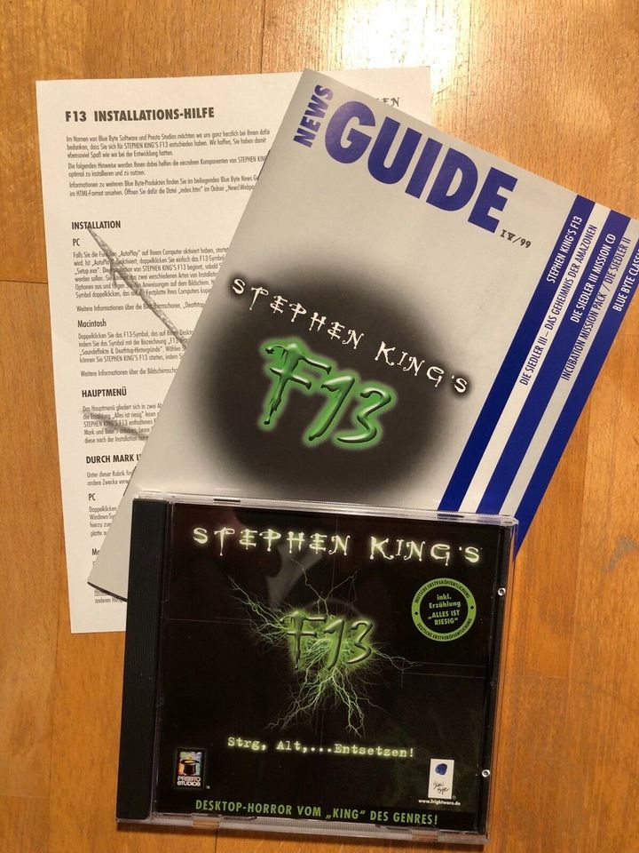 Stephen Kings F13 PC Spiel Computerspiel in München