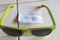 Sonnenbrille – Werbung Pferdewetten – grün – UV 400 – Plastik Nordrhein-Westfalen - Langenfeld Vorschau