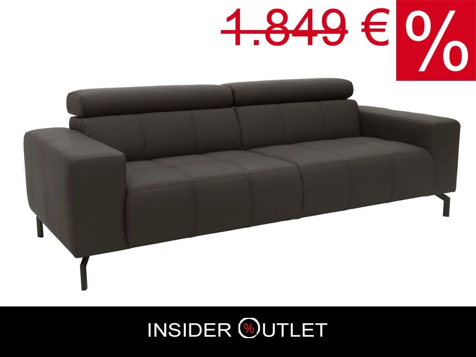 2,5 Sitzer 238 cm Kunstleder Sofa Couch Braun Dunkelbraun Cunelli in Köln