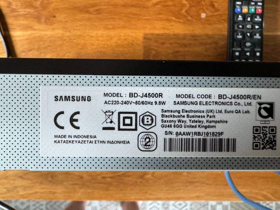 Samsung Blue Ray BD-J4500R gebraucht Fernbedienung in Heiligenhafen 