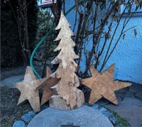 Holzsterne, Tannenbäume aus Holz, Weihnachten Handmade Kunst Bayern - Seefeld Vorschau