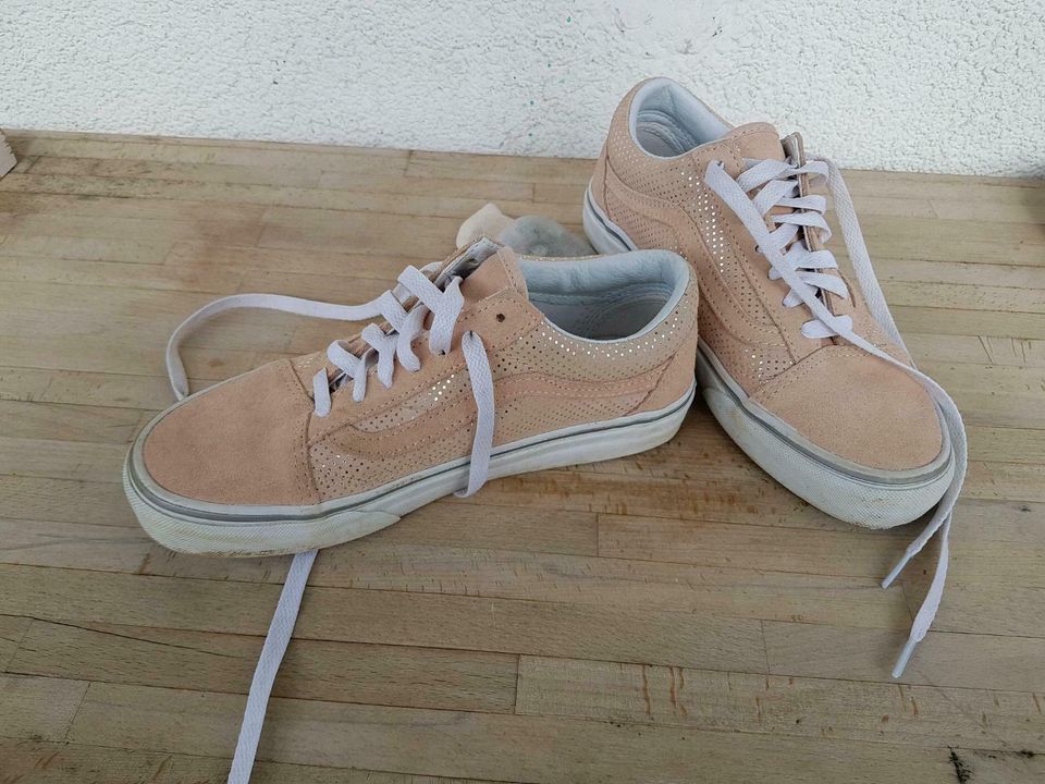 Vans top rosa leder
