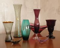 Vasen Glas Rauchglas • mid century • vintage Schleswig-Holstein - Hohenwestedt Vorschau